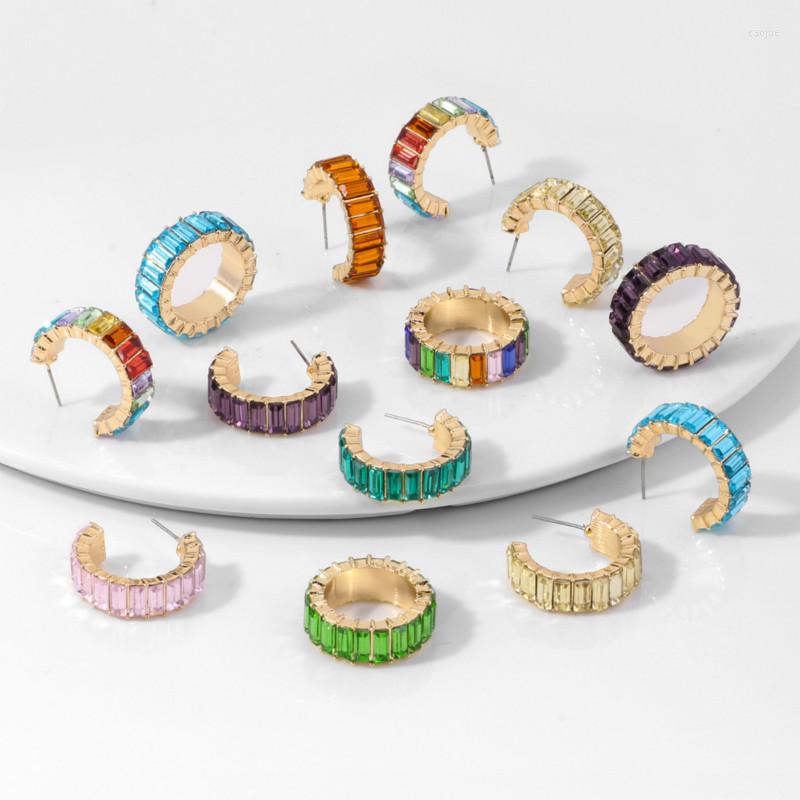 Necklace Earrings Set Fashion Colorful Crystal C Shape Ring Wedding Party Luxury Christmas Gifts Hoop Earings For Women Jewelry, Picture shown
Necklace Earrings Set Fashion Colorful Crystal C Shape Ring Wedding Party Luxury Christmas Gifts Hoop Earings For Women Jewelry, Picture shown