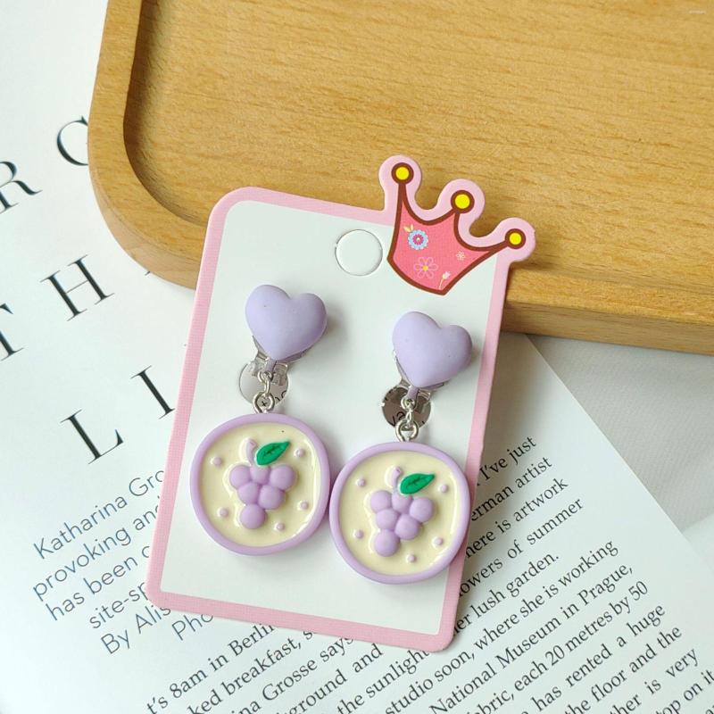 Backs Earrings 5 Designd Cute Clip On Girls Kids Strawberry Pineapple Heart Non Piercing Colorful Christmas Gifts
Backs Earrings 5 Designd Cute Clip On Girls Kids Strawberry Pineapple Heart Non Piercing Colorful Christmas Gifts