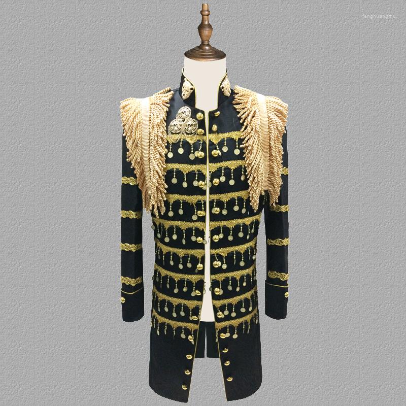 Men' Suits Sequins Blazer Men Tassel Jacket Mens Stage Costumes Pendant Singers Clothes Dance Star Style Dress Punk Rock Masculino, Black
Men' Suits Sequins Blazer Men Tassel Jacket Mens Stage Costumes Pendant Singers Clothes Dance Star Style Dress Punk Rock Masculino, Black