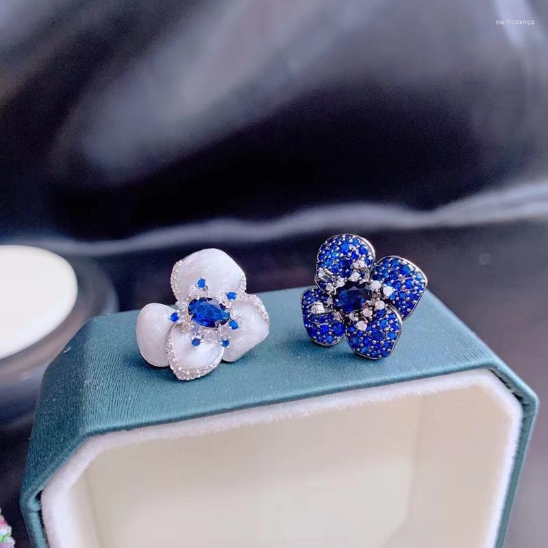 Stud Earrings Flower For Women Fine Jewelry 925Sterling Silver With Cubic Zircon Style Different Colors
Stud Earrings Flower For Women Fine Jewelry 925Sterling Silver With Cubic Zircon Style Different Colors