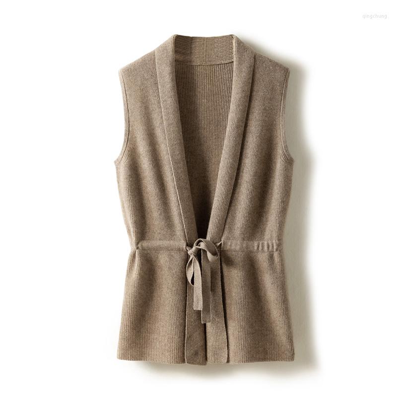 Women' Knits Temperament Merino Wool V-Neck Tie Vest Women' Short Knit Cardigan Coat Sweater 2022 Spring And Autumn Fashion Jacket, Beige
Women' Knits Temperament Merino Wool V-Neck Tie Vest Women' Short Knit Cardigan Coat Sweater 2022 Spring And Autumn Fashion Jacket, Beige