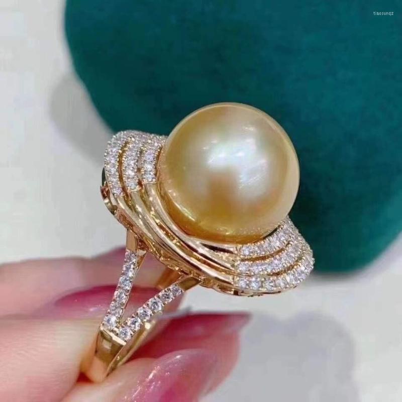 Cluster Rings D716 Solid 925 Sterling Silver Round 12-13mm Edison Fresh Water Golden Pearls For Women Fine Jewelry Presents
Cluster Rings D716 Solid 925 Sterling Silver Round 12-13mm Edison Fresh Water Golden Pearls For Women Fine Jewelry Presents