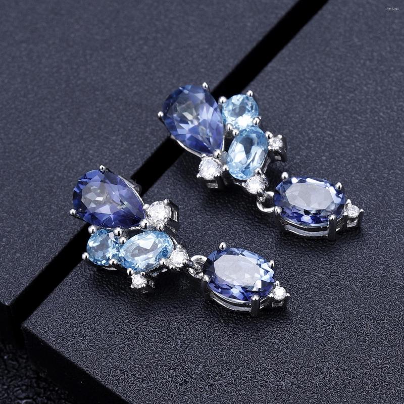 Dangle Earrings Luxurious Gemstone Pendant Party Matching Jewelry S925 Silver Colored Natural Topa Accessories
Dangle Earrings Luxurious Gemstone Pendant Party Matching Jewelry S925 Silver Colored Natural Topa Accessories