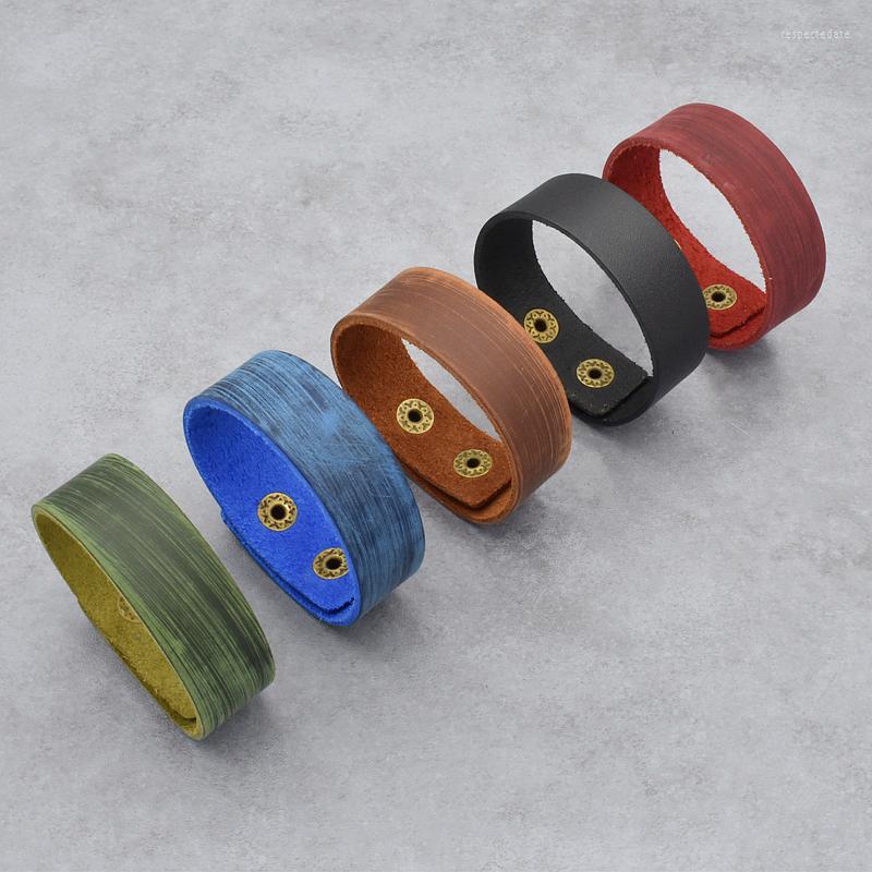 Charm Bracelets Selling Fashion Punk Black Brown Red Blue Green Color Wide Leather For Men Women Cuff Vintage Rock Jewelry
Charm Bracelets Selling Fashion Punk Black Brown Red Blue Green Color Wide Leather For Men Women Cuff Vintage Rock Jewelry