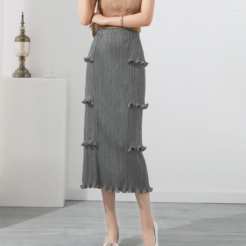 Skirts Miyake Pleated Edge Hip Skirt Women's 2022 Summer Casual All-match Elastic Plus Size Waist Mid-length
Skirts Miyake Pleated Edge Hip Skirt Women's 2022 Summer Casual All-match Elastic Plus Size Waist Mid-length