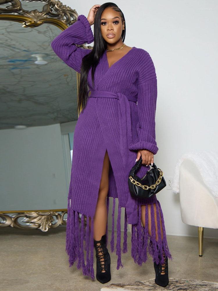 Women's Swimwear Boho Fringed Long Knitted Kimono Sexy Belt Wrap Dress Swimsuits Woman 2022 Beachwear Cover-ups Casual Sweater Cardigan, Purple
Women's Swimwear Boho Fringed Long Knitted Kimono Sexy Belt Wrap Dress Swimsuits Woman 2022 Beachwear Cover-ups Casual Sweater Cardigan, Purple