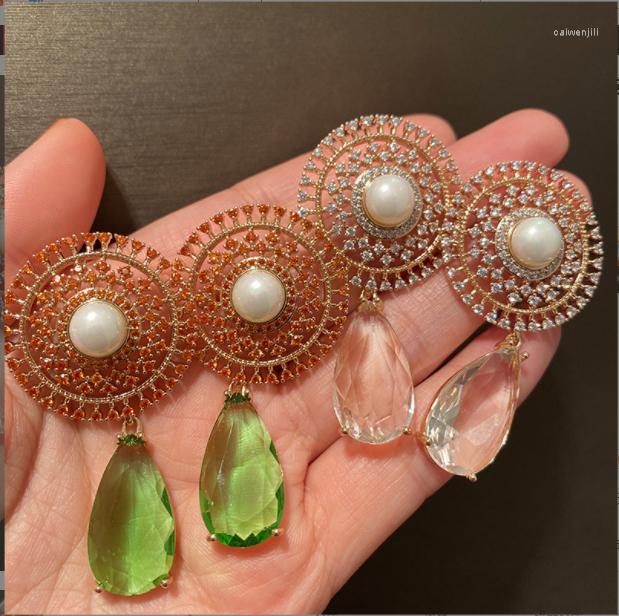 Dangle Earrings Retro Personality Design Sense Color Dandelion Big Drop Green Crystal Gem Ins
Dangle Earrings Retro Personality Design Sense Color Dandelion Big Drop Green Crystal Gem Ins