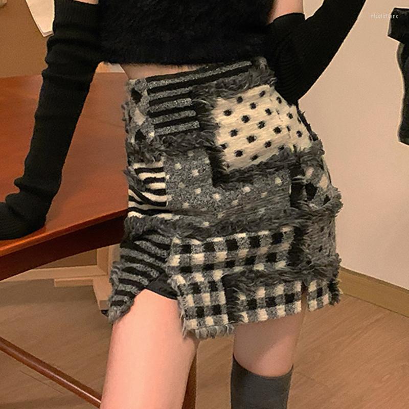 Skirts Vintage Patchwork Woolen Pencil Women High Waist Mini Skirt Split Tassel Sheath A-Line Plaid Dot Bodycorn 2022 M597, Wool skirts
Skirts Vintage Patchwork Woolen Pencil Women High Waist Mini Skirt Split Tassel Sheath A-Line Plaid Dot Bodycorn 2022 M597, Wool skirts