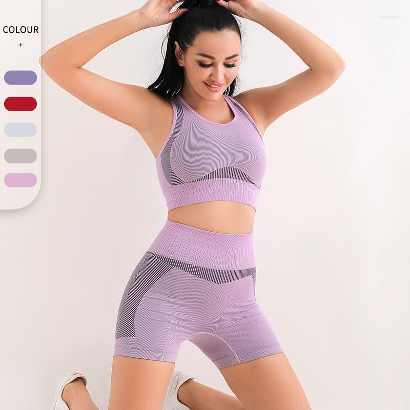 Active Sets 2 Pcs Bra Short Set Seamless Knitted Sports Clothing Exercise Gym Running Yoga Outift, Blue
Active Sets 2 Pcs Bra Short Set Seamless Knitted Sports Clothing Exercise Gym Running Yoga Outift, Blue