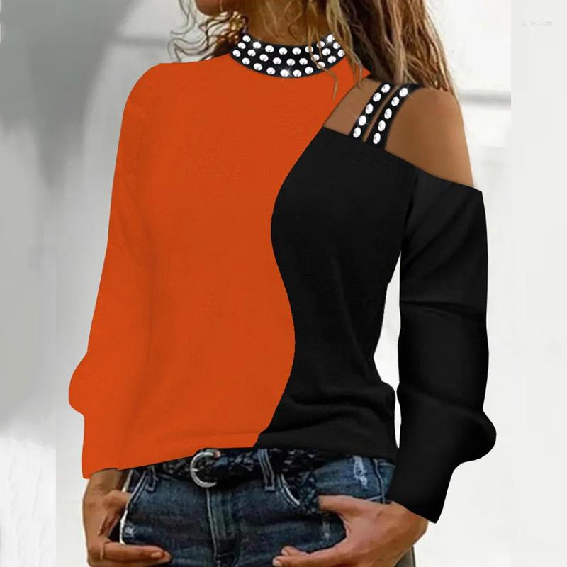 Women' Blouses Women Elegant Colour Stitching Blouse Autumn Long Sleevee O-neck Loose Shirts Top Lady Fashion Diamond Hollow Halter, 01 white
Women' Blouses Women Elegant Colour Stitching Blouse Autumn Long Sleevee O-neck Loose Shirts Top Lady Fashion Diamond Hollow Halter, 01 white