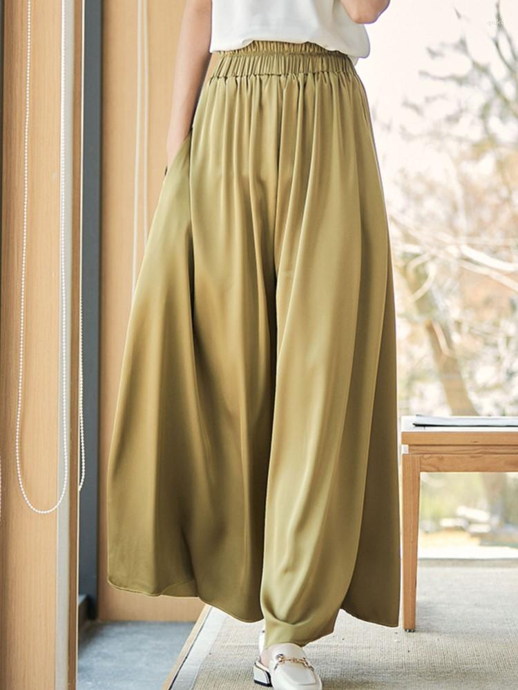 Women's Pants Women's High Waist Wide Leg Loose Soft Polyester Blend Trousers 2022 Summer Solid Color Casual Elegant Pantalon, Black
Women's Pants Women's High Waist Wide Leg Loose Soft Polyester Blend Trousers 2022 Summer Solid Color Casual Elegant Pantalon, Black