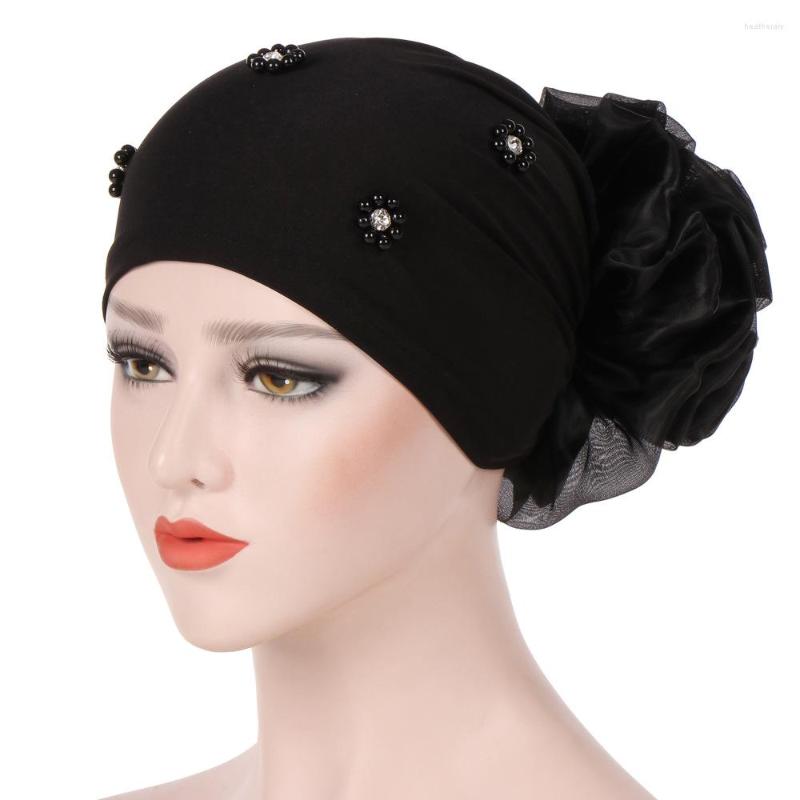 Ethnic Clothing Elastic Women Big Flower Hijab Turban Caps Muslim Beading Head Scarf Ladies Hair Accessoires Cap Islamic Underscarf Bonnet
Ethnic Clothing Elastic Women Big Flower Hijab Turban Caps Muslim Beading Head Scarf Ladies Hair Accessoires Cap Islamic Underscarf Bonnet