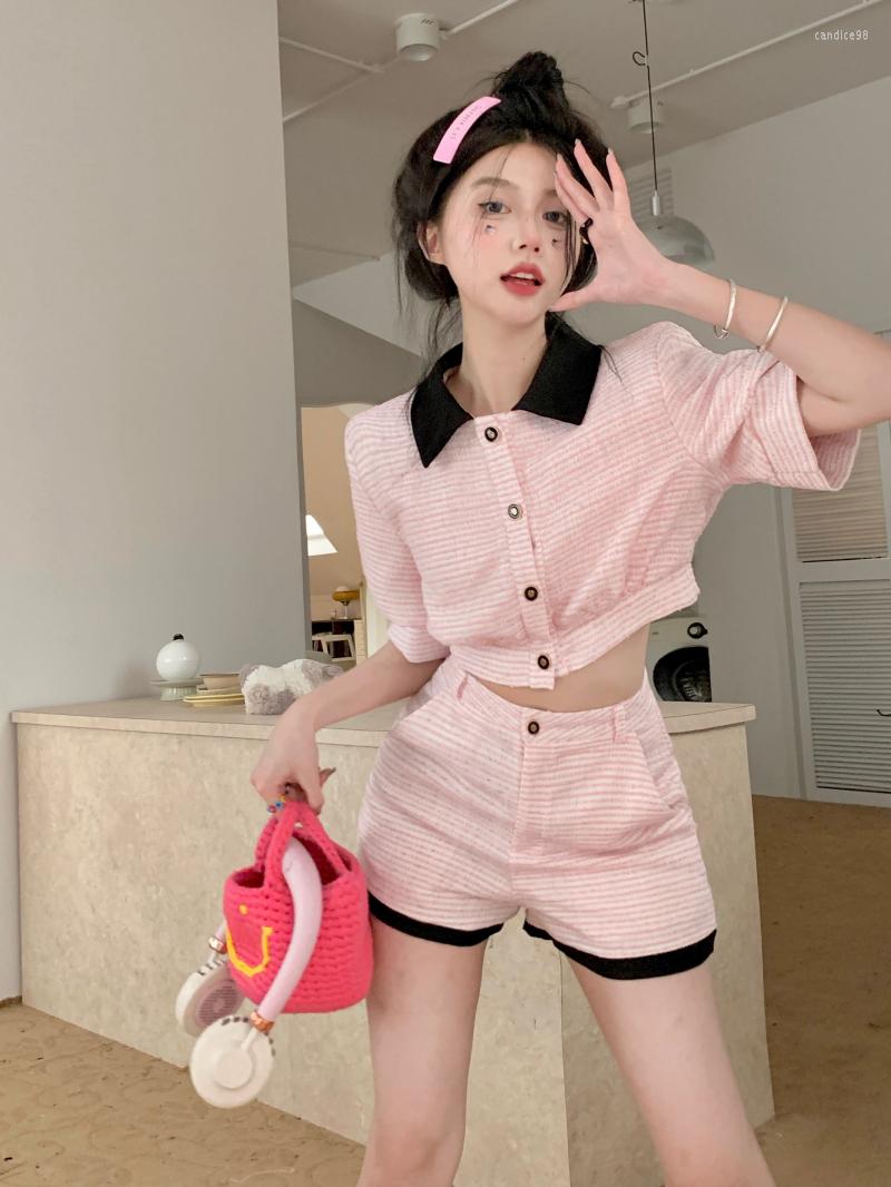 Women' Tracksuits Tweed Shorts Sets Ladies Korean Temperament Short Sleeve Shirts Tops Women Summer Casual Two Piece Set Pants, 2pc set
Women' Tracksuits Tweed Shorts Sets Ladies Korean Temperament Short Sleeve Shirts Tops Women Summer Casual Two Piece Set Pants, 2pc set