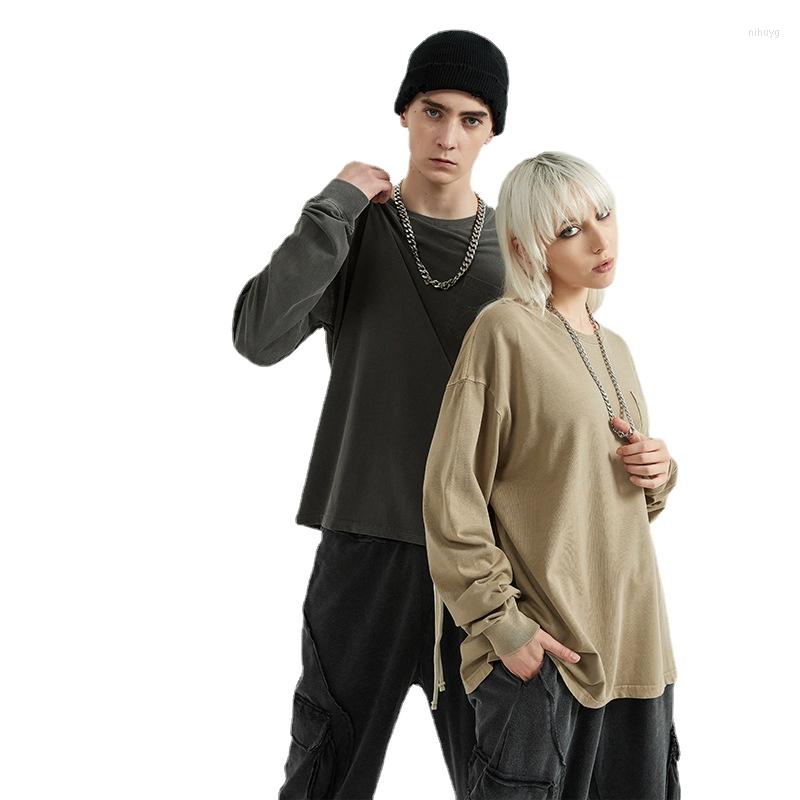 Men's T Shirts 2022 Autumn And Winter Oversize Distressed Pocket Bottoming Shirt High Street Retro Loose Fashion Brand Long Sleeve T-shirt, Dark gray
Men's T Shirts 2022 Autumn And Winter Oversize Distressed Pocket Bottoming Shirt High Street Retro Loose Fashion Brand Long Sleeve T-shirt, Dark gray