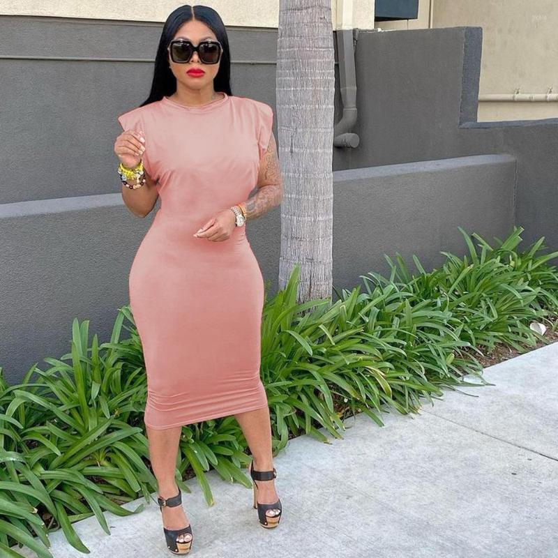 Casual Dresses Solid Color Elegant Ladies Sweet Maxi Dress Short Sleeve With Shoulder Pads Vestido Skinny Slim Fit Long Evening Partywear, Khaki
Casual Dresses Solid Color Elegant Ladies Sweet Maxi Dress Short Sleeve With Shoulder Pads Vestido Skinny Slim Fit Long Evening Partywear, Khaki