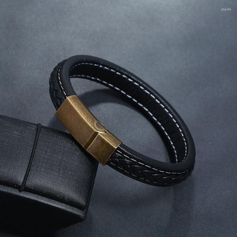 Charm Bracelets Vintage Brown Braided Rope Wrap Leather For Men Bangles Fashion Male Women Stainless Steel Clasp Jewelry
Charm Bracelets Vintage Brown Braided Rope Wrap Leather For Men Bangles Fashion Male Women Stainless Steel Clasp Jewelry