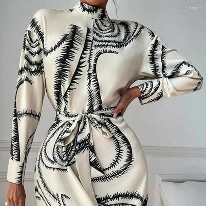 Casual Dresses TEROKINIZO Slim Waist Lace Up Dress Women High Street Fashion Printed Bodycon Stand Collar Long Sleeve Vestidos Mujer, White
Casual Dresses TEROKINIZO Slim Waist Lace Up Dress Women High Street Fashion Printed Bodycon Stand Collar Long Sleeve Vestidos Mujer, White