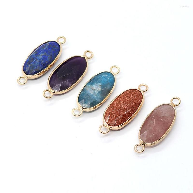Charms Natural Stone Connector Pendants Amethyst Crystal Apatite Egg-shaped For Jewelry Making DIY Necklace Bracelet Accessories
Charms Natural Stone Connector Pendants Amethyst Crystal Apatite Egg-shaped For Jewelry Making DIY Necklace Bracelet Accessories
