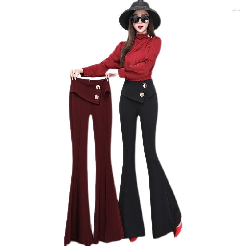 Women' Pants Largesize Oversized High Waist Flare Long Pant Bell Bottom Women Korean Cloth Fashion Aesthetic Full Trouser Elegant Bodycon, Black
Women' Pants Largesize Oversized High Waist Flare Long Pant Bell Bottom Women Korean Cloth Fashion Aesthetic Full Trouser Elegant Bodycon, Black