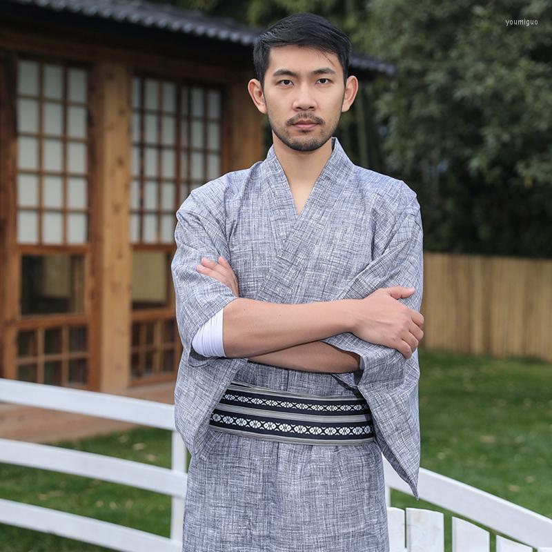 Men's Sleepwear Traditional Japanese KIMONO Fashion YUKATA Summer Men Long Robes With Belt 95% Cotton Pajamas Set Male Bathrobe
Men's Sleepwear Traditional Japanese KIMONO Fashion YUKATA Summer Men Long Robes With Belt 95% Cotton Pajamas Set Male Bathrobe