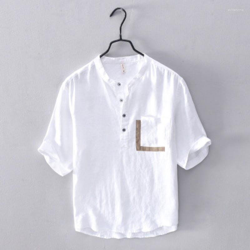 Men's Casual Shirts Mens Short Black Thin Youth Fashion White Navy Blue Japan Style Summer Linen Shirt Solid
Men's Casual Shirts Mens Short Black Thin Youth Fashion White Navy Blue Japan Style Summer Linen Shirt Solid