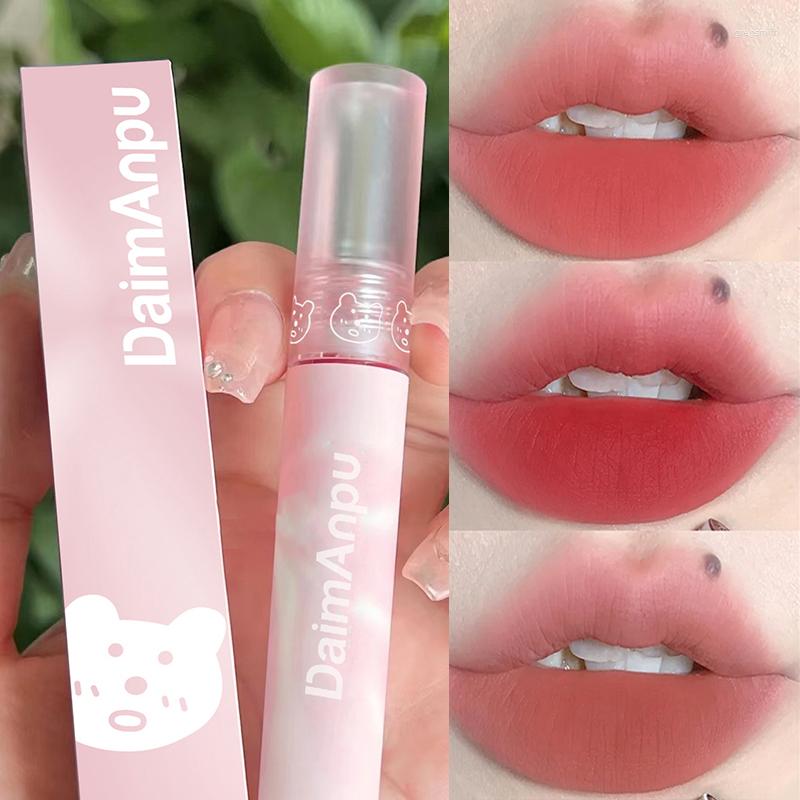 

Lip Gloss Nude Pink Velvet Matte Lipstick Blush 6 Colors Waterproof Long Lasting Red Brown Lipgloss Non-Stick Cup Tint Cosmetic Makeup, C202