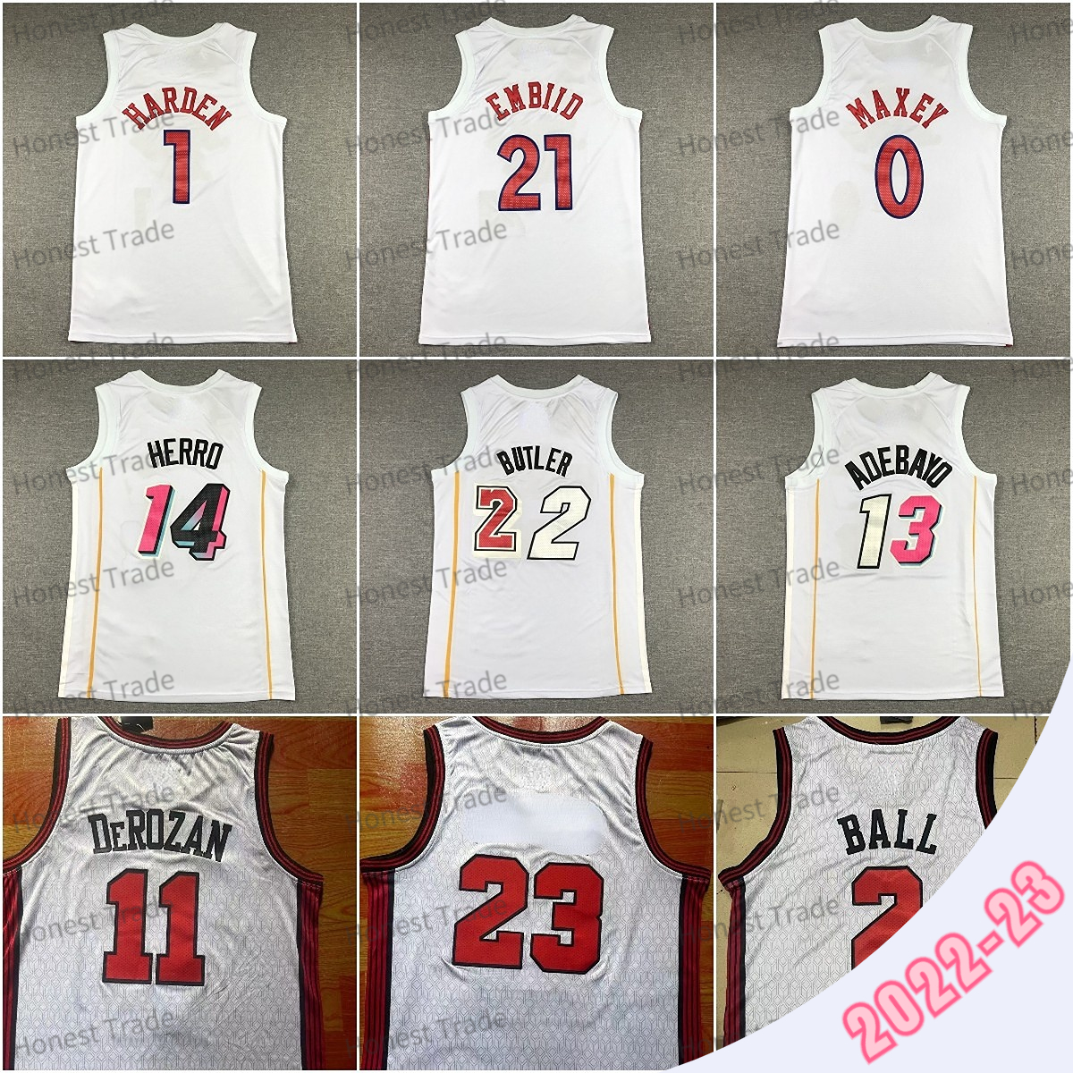 2022 23 New Tyler Herro 14 Basketball Jersey Bam Adebayo DeMar DeRozan 22 Jimmy Butler James 1 Harden Tyrese Joel Embiid Maxey Basketball Mens Jerseys Stitched White, Men jersey
2022 23 New Tyler Herro 14 Basketball Jersey Bam Adebayo DeMar DeRozan 22 Jimmy Butler James 1 Harden Tyrese Joel Embiid Maxey Basketball Mens Jerseys Stitched White, Men jersey