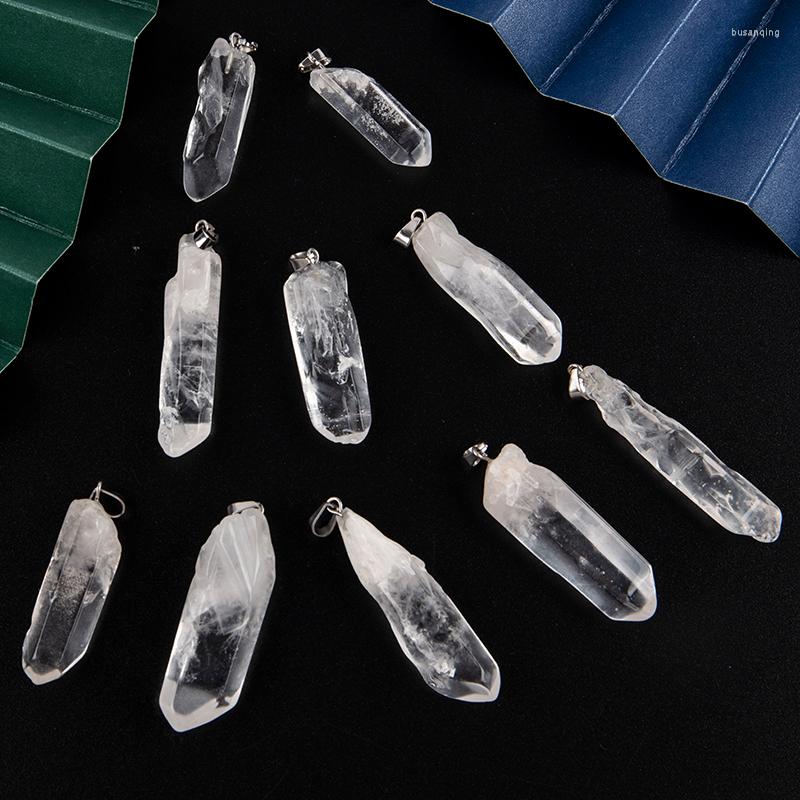 Charms 1pcs Natural Stone Gem Clear Quartz Long Original Pendant Necklace Irregular Crafts DIY Jewelry Accessories
Charms 1pcs Natural Stone Gem Clear Quartz Long Original Pendant Necklace Irregular Crafts DIY Jewelry Accessories