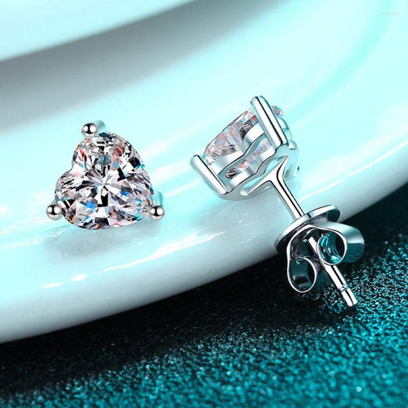 Stud Earrings Serenity Day Three Claw 2/4CT A Pair D Color Moissanite Heart-shaped S925 Sterling Silver Plated Pt950 Ear Jewelry
Stud Earrings Serenity Day Three Claw 2/4CT A Pair D Color Moissanite Heart-shaped S925 Sterling Silver Plated Pt950 Ear Jewelry