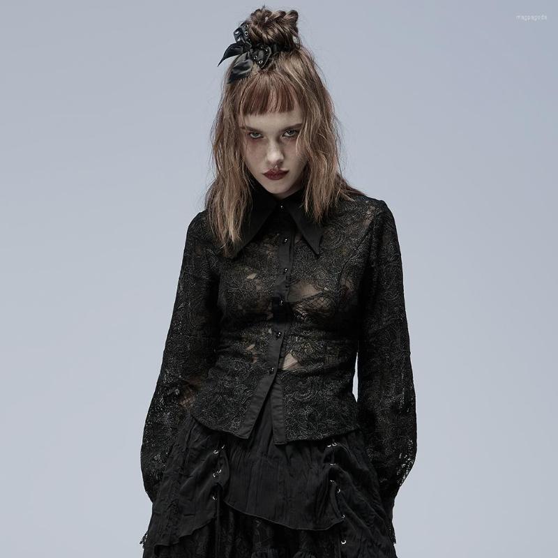 Women's T Shirts PUNKRAVE Women's Shirt Gothic Lolita Non-elastic Embroidered Mesh Fit Stage Performance Coaplay Costume, Black
Women's T Shirts PUNKRAVE Women's Shirt Gothic Lolita Non-elastic Embroidered Mesh Fit Stage Performance Coaplay Costume, Black