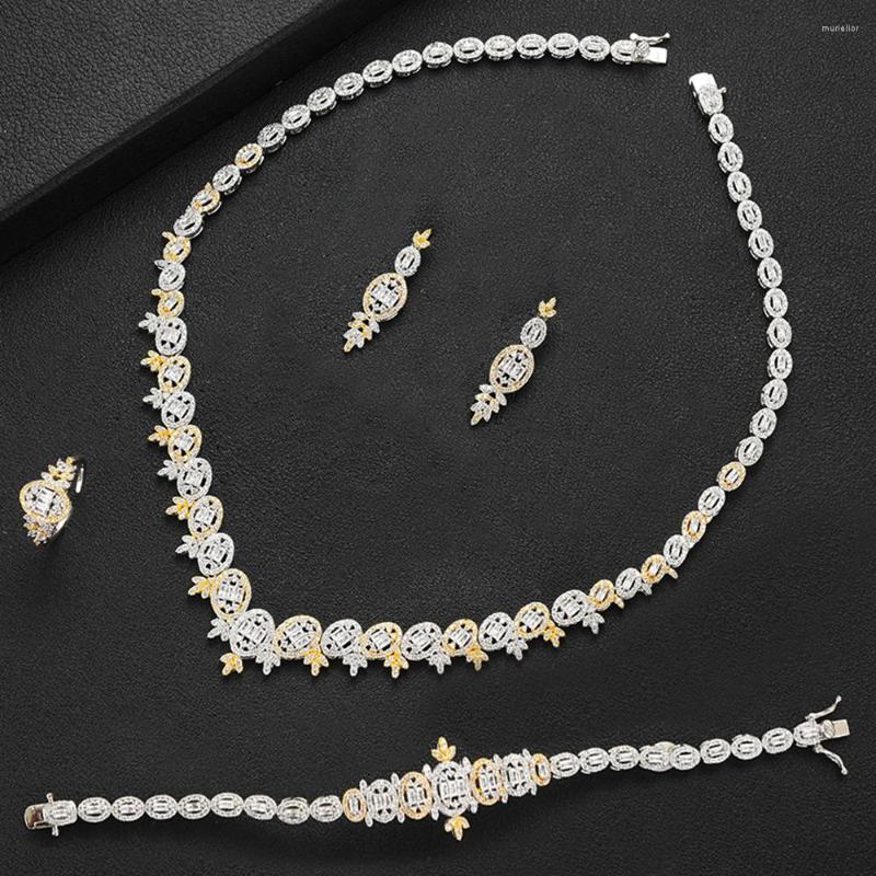 Necklace Earrings Set Missvikki Charms 4PCS Bangle Ring For Women Full Shiny Cubic Zirconia CZ Nigerian Choker Dubai Bridal, Picture shown
Necklace Earrings Set Missvikki Charms 4PCS Bangle Ring For Women Full Shiny Cubic Zirconia CZ Nigerian Choker Dubai Bridal, Picture shown
