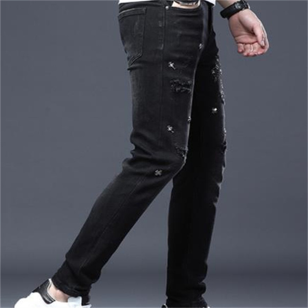 Mens White Black Distressed Holes Skinny Jeans 1218 Full Length Denim Pants Street Style Trousers W54d1d, Beige
Mens White Black Distressed Holes Skinny Jeans 1218 Full Length Denim Pants Street Style Trousers W54d1d, Beige