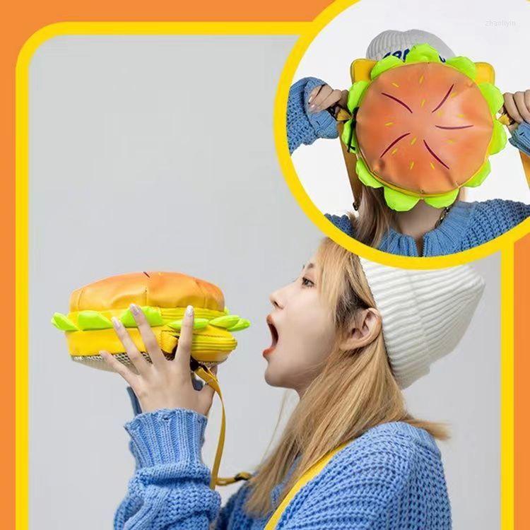 Evening Bags Cute Japanese Cartoon Cheeseburger Large Capacity Fashion Shoulder Bag Women's Pu Leather Waterproof Messenger Purse, Orange 
Evening Bags Cute Japanese Cartoon Cheeseburger Large Capacity Fashion Shoulder Bag Women's Pu Leather Waterproof Messenger Purse, Orange