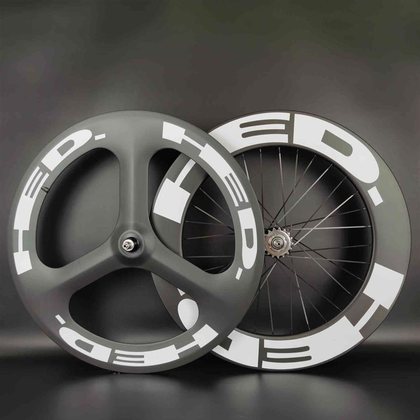 HED 700C carbon wheels front tri-spoke rear 88mm depth road track bike clincher tubular 3-spoke Fixed Gear wheelset with UD matte 1847
HED 700C carbon wheels front tri-spoke rear 88mm depth road track bike clincher tubular 3-spoke Fixed Gear wheelset with UD matte 1847