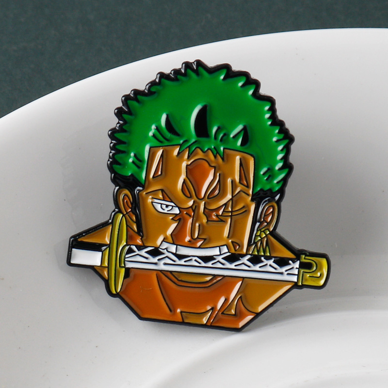 Japanese anime ONE PIECE brooch king of sailing Solon metal badge cartoon pin, As picture
Japanese anime ONE PIECE brooch king of sailing Solon metal badge cartoon pin, As picture
