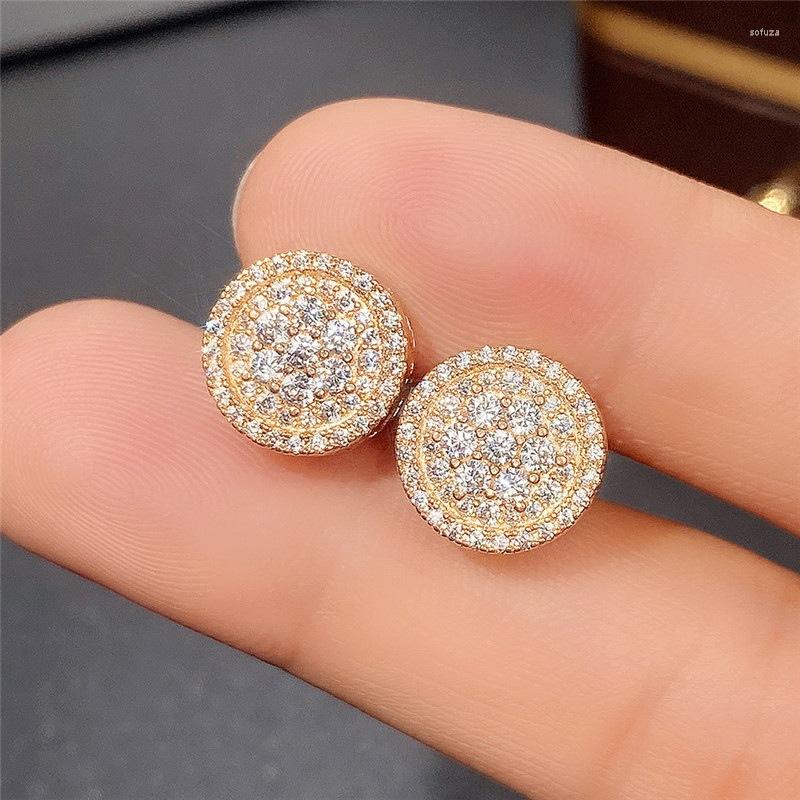 Stud Earrings Shiny Crystal Round Iced Out Zirconia For Women Gold Color Wedding Party Christmas Gifts Fashion Jewelry KCE098
Stud Earrings Shiny Crystal Round Iced Out Zirconia For Women Gold Color Wedding Party Christmas Gifts Fashion Jewelry KCE098
