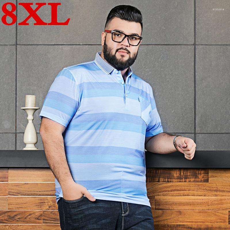 Men's Polos Size High Qualit 8XL Plus 7XL Fashion Stripe Men Brand Clothing Short Sleeve Male Casual Polo Shirts, Blue
Men's Polos Size High Qualit 8XL Plus 7XL Fashion Stripe Men Brand Clothing Short Sleeve Male Casual Polo Shirts, Blue