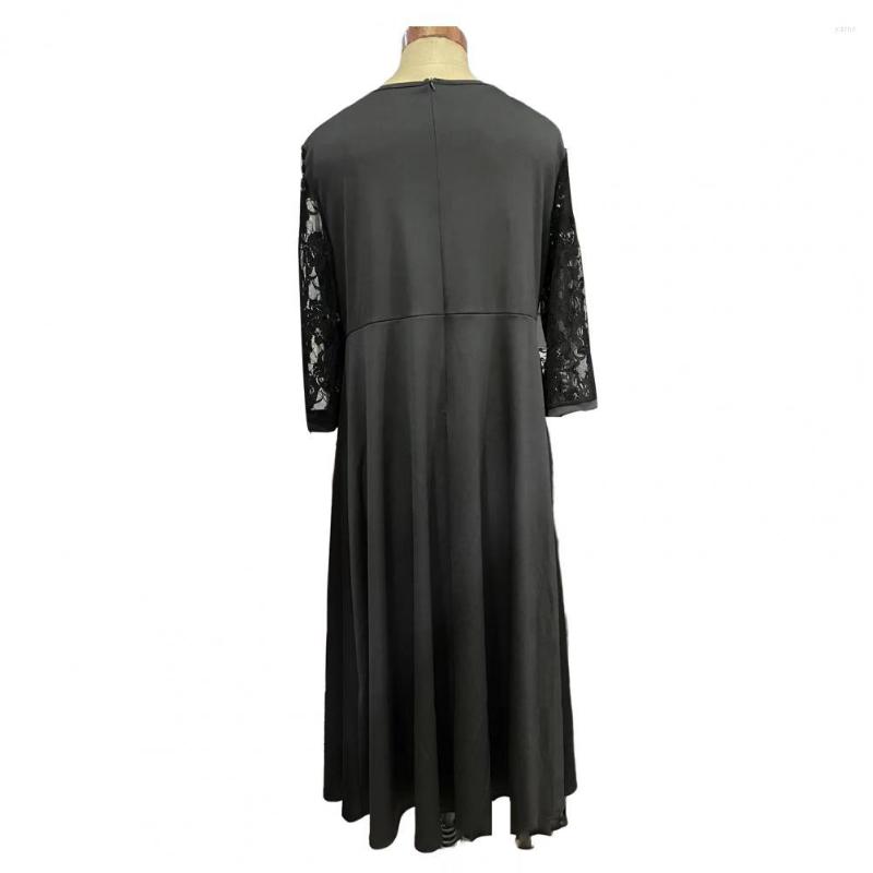 Casual Dresses Oversized Dress A-Line Midi Elegant Floral Lace Stitching Female Plus Size Evening Party, Black
Casual Dresses Oversized Dress A-Line Midi Elegant Floral Lace Stitching Female Plus Size Evening Party, Black