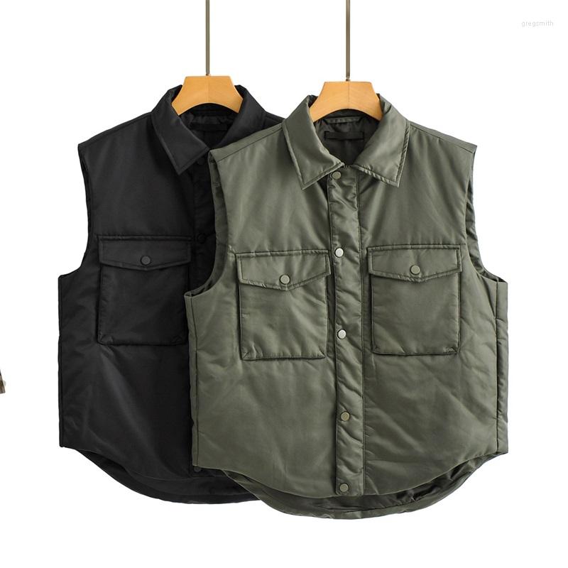 Women' Vests ZXQJ Women 2022 Fashion Asymmetrical Padded Cropped Cotton Vest Coat Vintage Sleeveless Pockets Female Waistcoat Chic Tops, Picture shown
Women' Vests ZXQJ Women 2022 Fashion Asymmetrical Padded Cropped Cotton Vest Coat Vintage Sleeveless Pockets Female Waistcoat Chic Tops, Picture shown