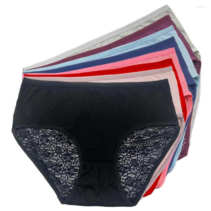 Women's Panties Plus High-Rise Women Cotton Soft Sexy Lace Underpants Ladies Big Size Briefs Underwear 5pcs/Set, Mixed colors
Women's Panties Plus High-Rise Women Cotton Soft Sexy Lace Underpants Ladies Big Size Briefs Underwear 5pcs/Set, Mixed colors