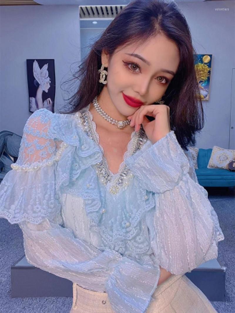 Women's T Shirts Small Sense Of Design Heavy Industry Beading V Neck Off Shoulder Shirt Women's 2022 Autumn Dress Lace Ruffle Top, Pink
Women's T Shirts Small Sense Of Design Heavy Industry Beading V Neck Off Shoulder Shirt Women's 2022 Autumn Dress Lace Ruffle Top, Pink