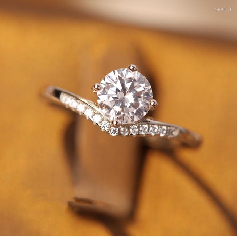 Wedding Rings Simple Crystal Cubic Zirconia Ring Exquisite Silver Color Engagement For Women Cocktail Party Promise Gift Jewelry
Wedding Rings Simple Crystal Cubic Zirconia Ring Exquisite Silver Color Engagement For Women Cocktail Party Promise Gift Jewelry