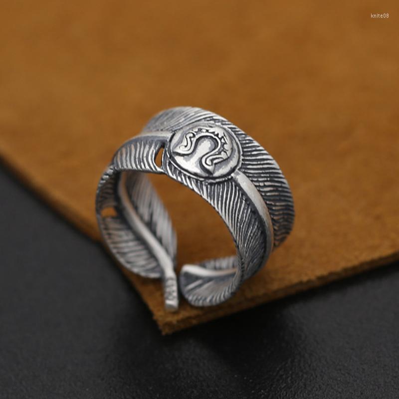 Cluster Rings Vintage Design 990 Sterling Silver Adjustable Feather For Women Sterling-silver-jewelry Wedding Jewelry Gift 177
Cluster Rings Vintage Design 990 Sterling Silver Adjustable Feather For Women Sterling-silver-jewelry Wedding Jewelry Gift 177