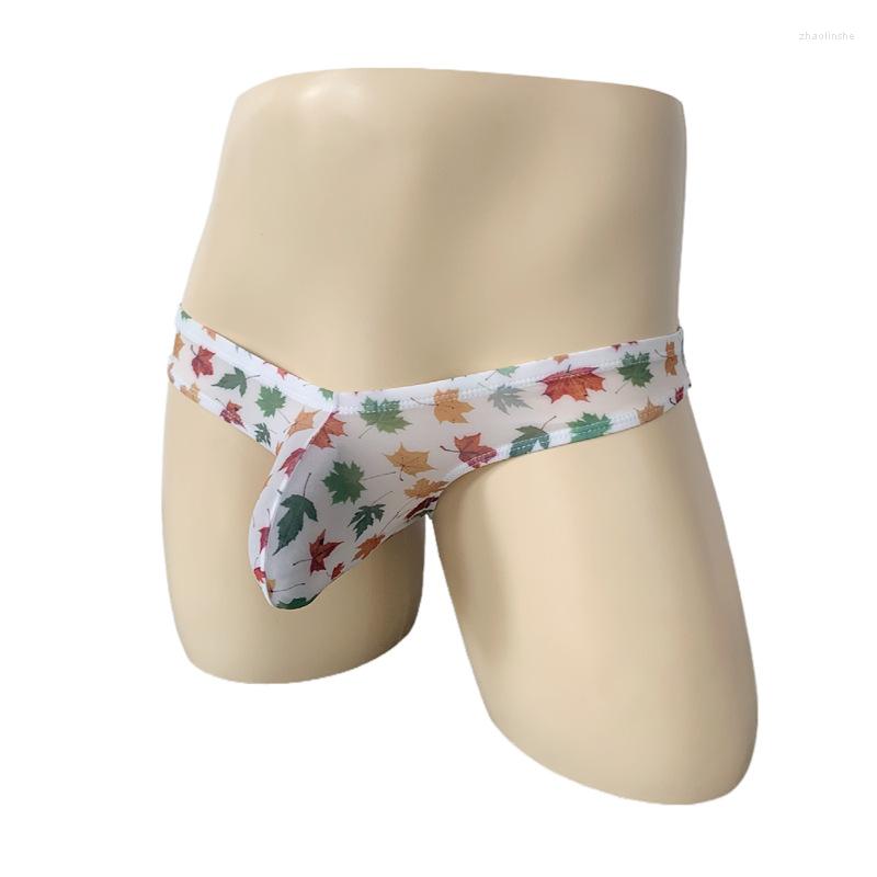 Underpants Men's Bikini Sexy Small Ice Silk Printed Low Waist Abundant Buttocks Tight Briefs Gay Underwears Comfortable Pouch, 001
Underpants Men's Bikini Sexy Small Ice Silk Printed Low Waist Abundant Buttocks Tight Briefs Gay Underwears Comfortable Pouch, 001