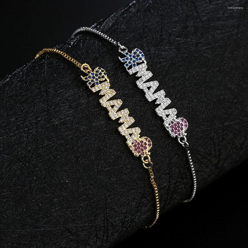 Link Bracelets Delicate Letter Mama CZ Necklace Mothers Love Rainbow Crystal Pendant Jewelry Choker For Moms Mother's Day Gifts
Link Bracelets Delicate Letter Mama CZ Necklace Mothers Love Rainbow Crystal Pendant Jewelry Choker For Moms Mother's Day Gifts