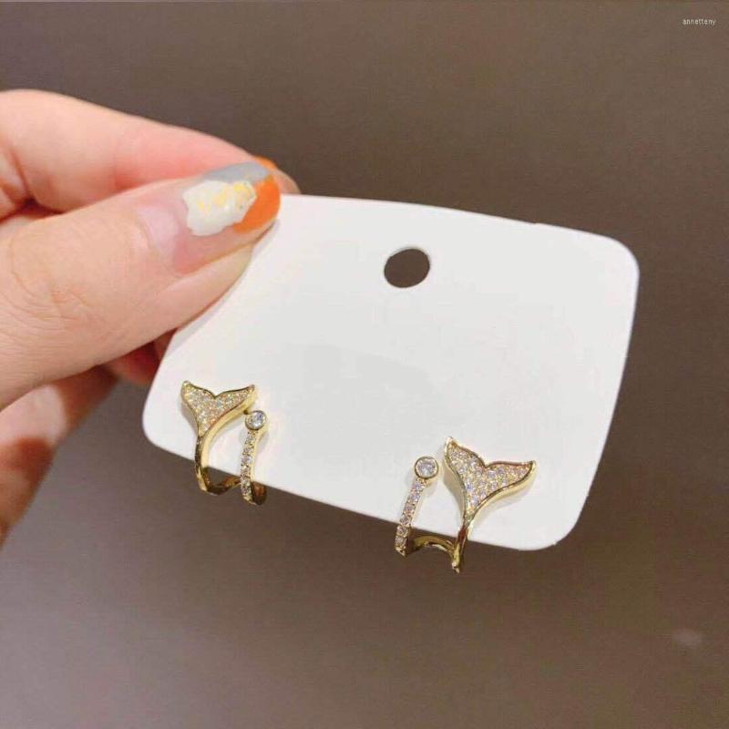Backs Earrings Korean Mermaid Tail French Clip Crystal Fish Fake Piercing Ear Cuff On For Women Girls Jewelry
Backs Earrings Korean Mermaid Tail French Clip Crystal Fish Fake Piercing Ear Cuff On For Women Girls Jewelry