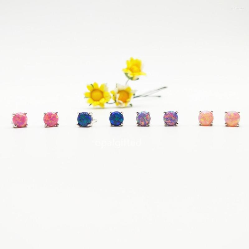 Stud Earrings 1 Pair 6mm Round Cabochon Opal Earring With 925 Silver Many Colors Choose Fashion Jewelry For Girls
Stud Earrings 1 Pair 6mm Round Cabochon Opal Earring With 925 Silver Many Colors Choose Fashion Jewelry For Girls