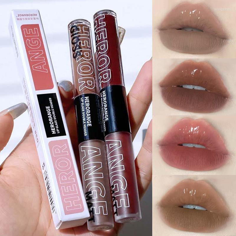 Lip Gloss Double-end Glaze Soft Mist Velvet Liquid Lipstick Mirror Clear Glass Lasting Moisturizing Tint Makeup Cosmetic, 03
Lip Gloss Double-end Glaze Soft Mist Velvet Liquid Lipstick Mirror Clear Glass Lasting Moisturizing Tint Makeup Cosmetic, 03