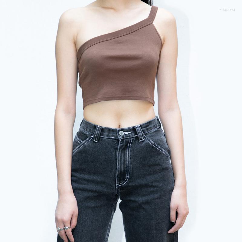 Women' Tanks Vintage Solid Cotton Camis Women 2022 Summer Sexy Slim One Shoulder Tank Tops Femme Casual Streetwear Crop Top Chic, Black
Women' Tanks Vintage Solid Cotton Camis Women 2022 Summer Sexy Slim One Shoulder Tank Tops Femme Casual Streetwear Crop Top Chic, Black