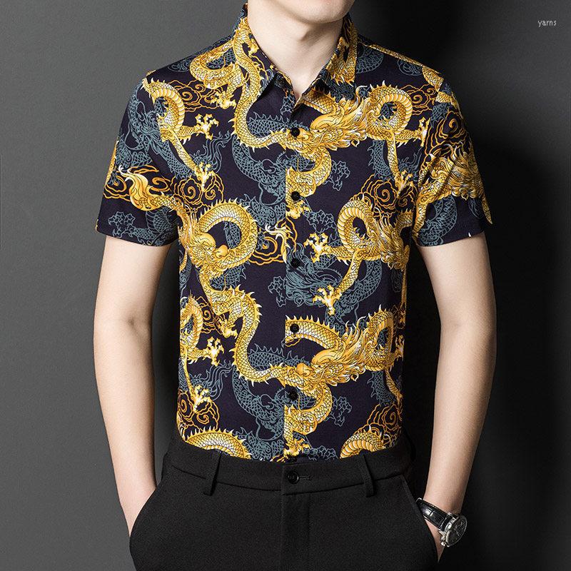 Men's Casual Shirts C-3108 3D Digital Printed Fashion High-End Short Sleeve Shirt Summer Quality Mercerized Cotton Smooth Luxury Men -3XL, Picture shown
Men's Casual Shirts C-3108 3D Digital Printed Fashion High-End Short Sleeve Shirt Summer Quality Mercerized Cotton Smooth Luxury Men -3XL, Picture shown